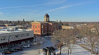 Weather camera view of City of Woodstock.