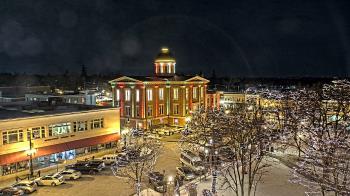 Weather camera view of City of Woodstock.