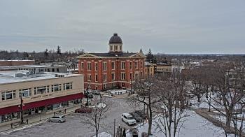 Weather camera view of City of Woodstock.