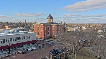 Weather camera view of City of Woodstock.