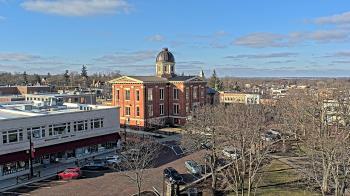 Weather camera view of City of Woodstock.