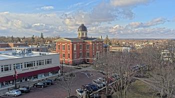 Weather camera view of City of Woodstock.