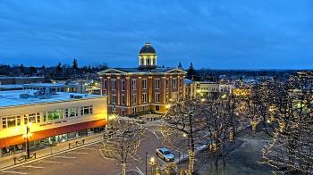 Weather camera view of City of Woodstock.