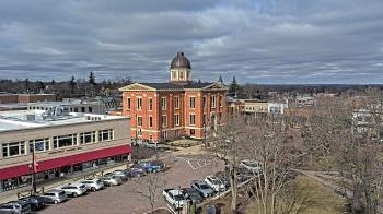 Weather camera view of City of Woodstock.