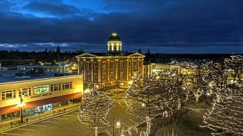 Weather camera view of City of Woodstock.