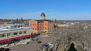 Weather camera view of City of Woodstock.