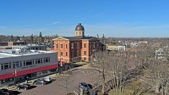 Weather camera view of City of Woodstock.