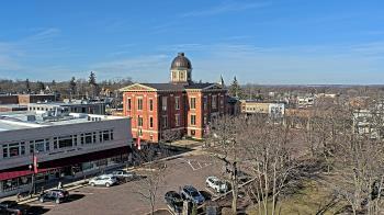 Weather camera view of City of Woodstock.