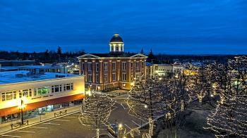 Weather camera view of City of Woodstock.