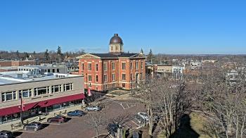 Weather camera view of City of Woodstock.