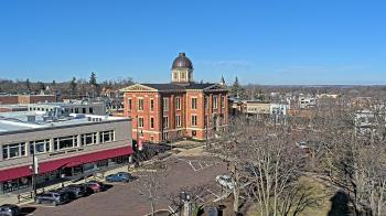 Weather camera view of City of Woodstock.