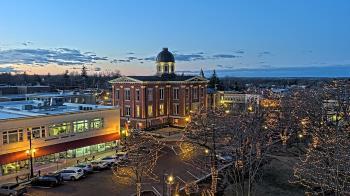 Weather camera view of City of Woodstock.