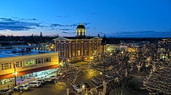 Weather camera view of City of Woodstock.