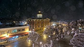 Weather camera view of City of Woodstock.