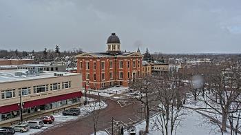 Weather camera view of City of Woodstock.