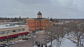 Weather camera view of City of Woodstock.