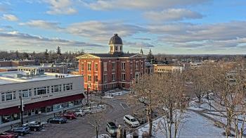 Weather camera view of City of Woodstock.