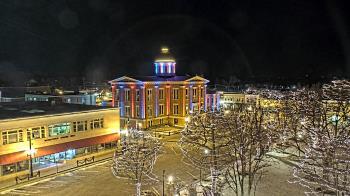 Weather camera view of City of Woodstock.