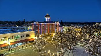 Weather camera view of City of Woodstock.