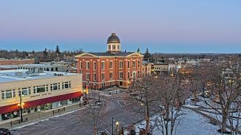 Weather camera view of City of Woodstock.