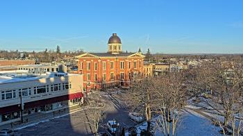 Weather camera view of City of Woodstock.