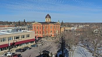Weather camera view of City of Woodstock.