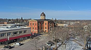 Weather camera view of City of Woodstock.
