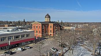 Weather camera view of City of Woodstock.