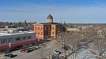 Weather camera view of City of Woodstock.