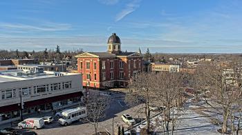 Weather camera view of City of Woodstock.