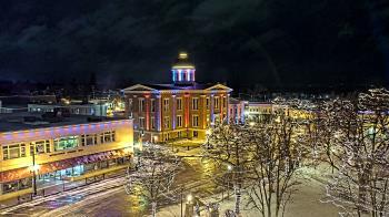 Weather camera view of City of Woodstock.