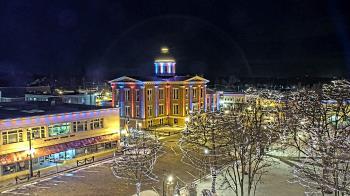 Weather camera view of City of Woodstock.