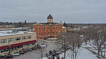 Weather camera view of City of Woodstock.