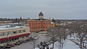 Weather camera view of City of Woodstock.