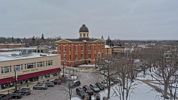 Weather camera view of City of Woodstock.