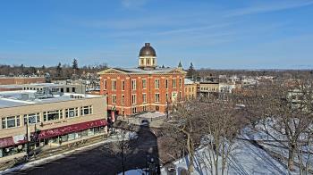 Weather camera view of City of Woodstock.