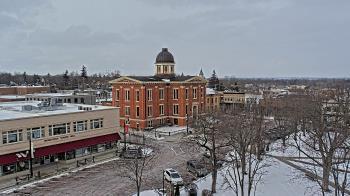 Weather camera view of City of Woodstock.