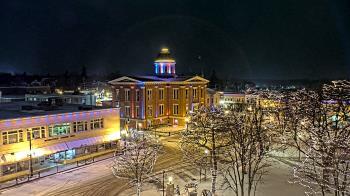 Weather camera view of City of Woodstock.