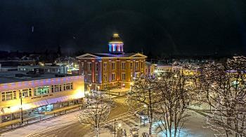 Weather camera view of City of Woodstock.