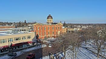 Weather camera view of City of Woodstock.