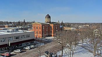 Weather camera view of City of Woodstock.