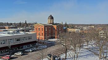 Weather camera view of City of Woodstock.