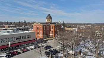 Weather camera view of City of Woodstock.