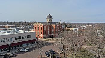 Weather camera view of City of Woodstock.