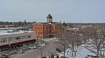 Weather camera view of City of Woodstock.