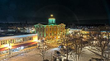 Weather camera view of City of Woodstock.