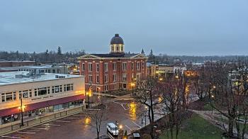 Weather camera view of City of Woodstock.