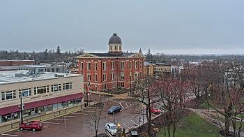 Weather camera view of City of Woodstock.