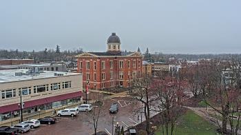 Weather camera view of City of Woodstock.