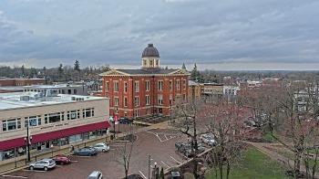 Weather camera view of City of Woodstock.